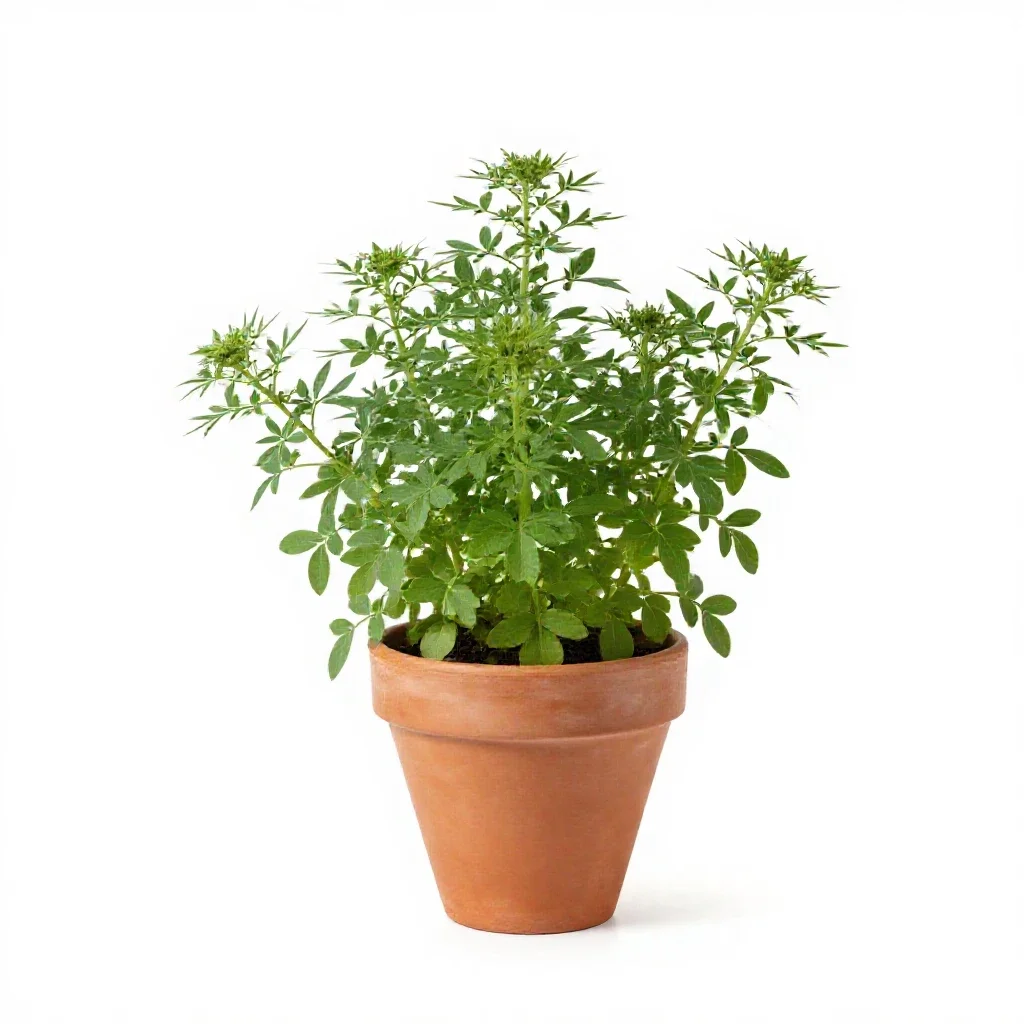 Spreading fleabane isolated on a white background