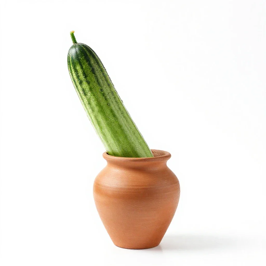 Squirting cucumber isolated on a white background