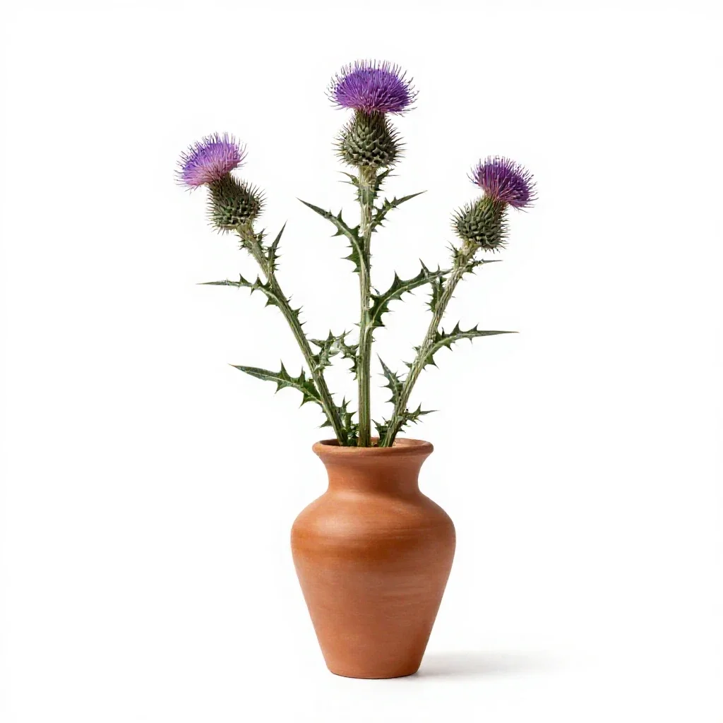 Star-thistle isolated on a white background