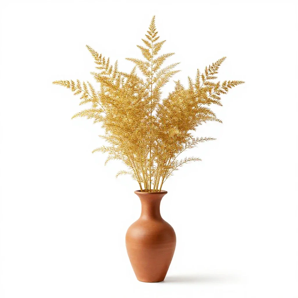 Stemless golden weed isolated on a white background