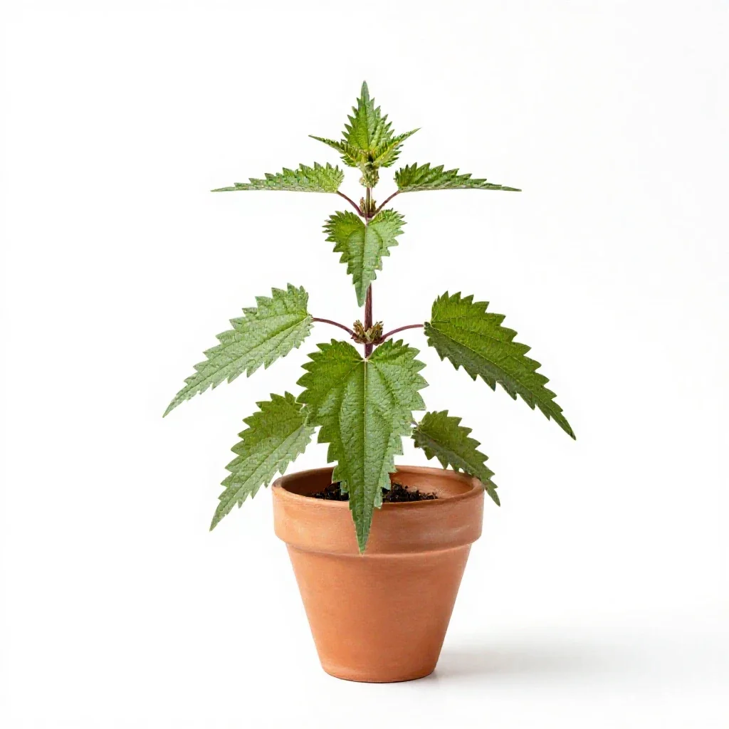 Stinging nettle isolated on a white background