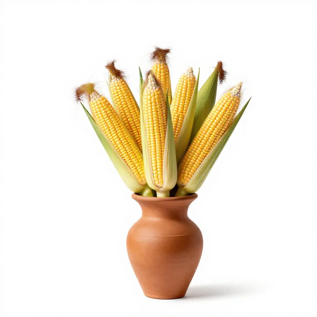 Sweet corn isolated on a white background