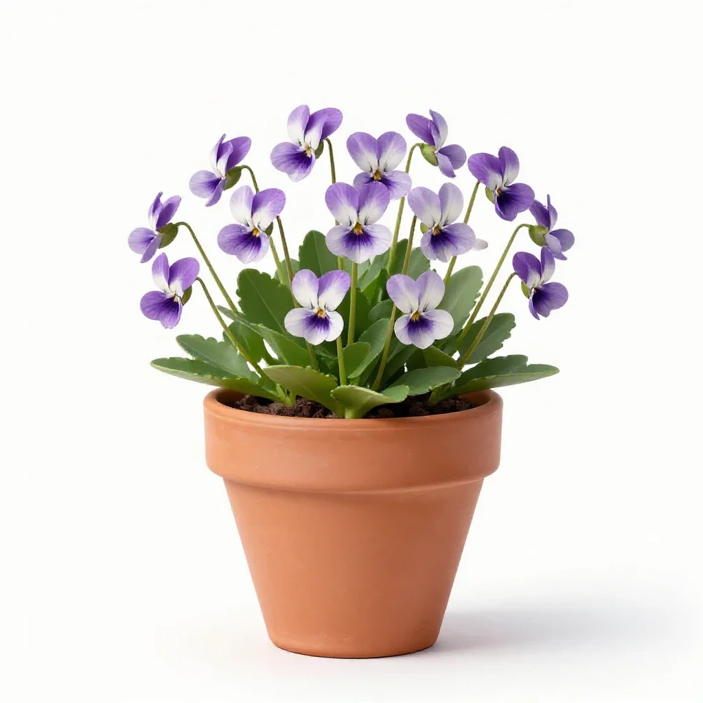 Sweet violet isolated on a white background
