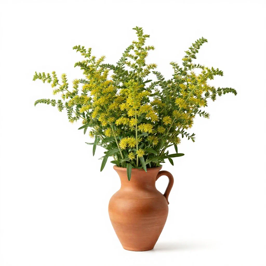Sweet wormwood isolated on a white background