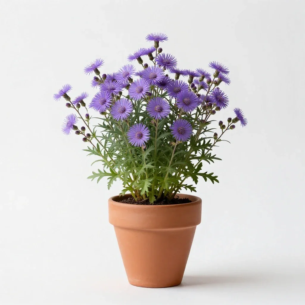 Tahoka daisy isolated on a white background