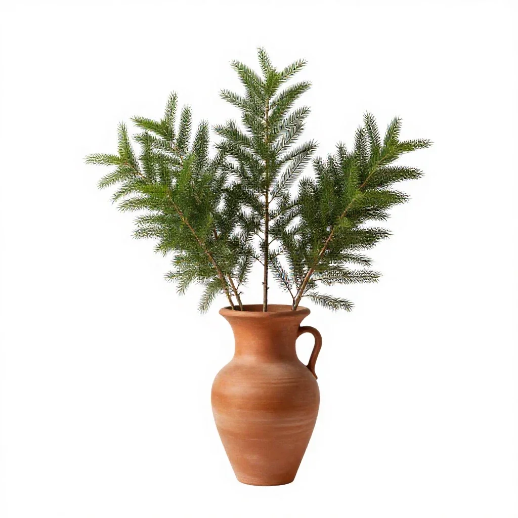 Tamarisk isolated on a white background