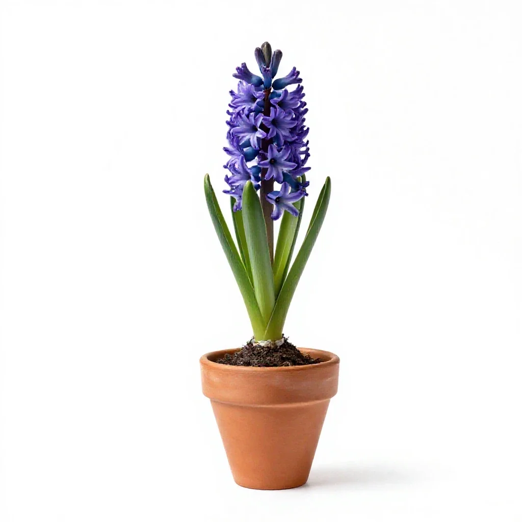 Tassel hyacinth isolated on a white background