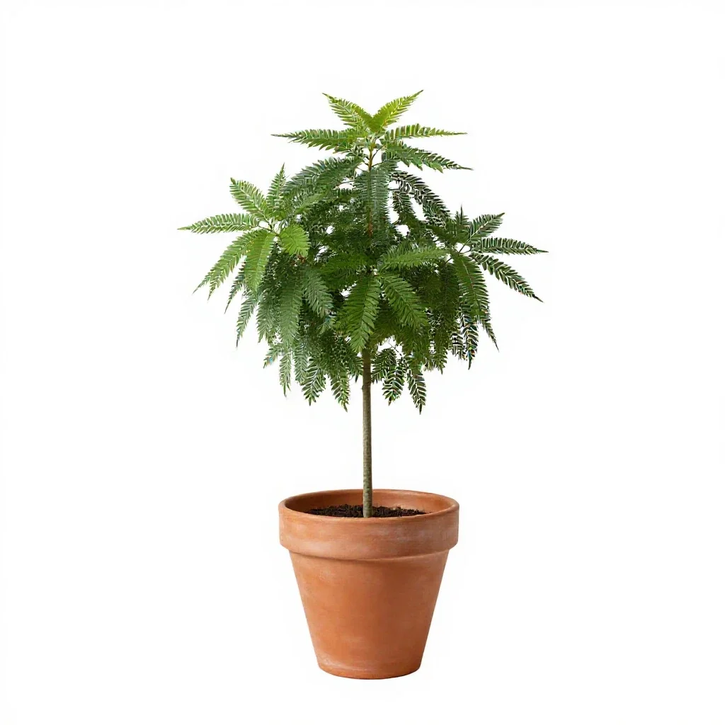 Telegraph plant isolated on a white background