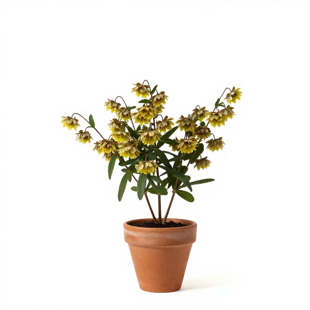 Trailing arbutus isolated on a white background