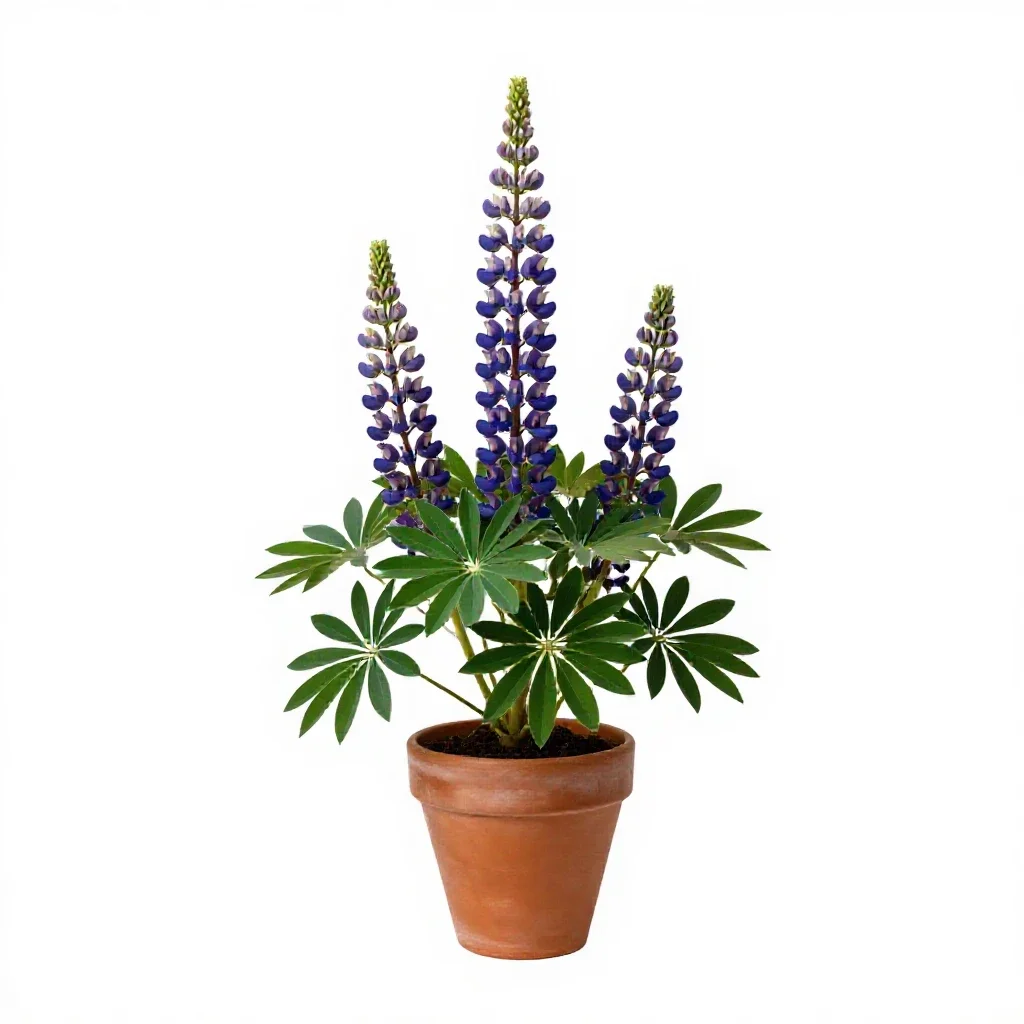 Tree lupine isolated on a white background