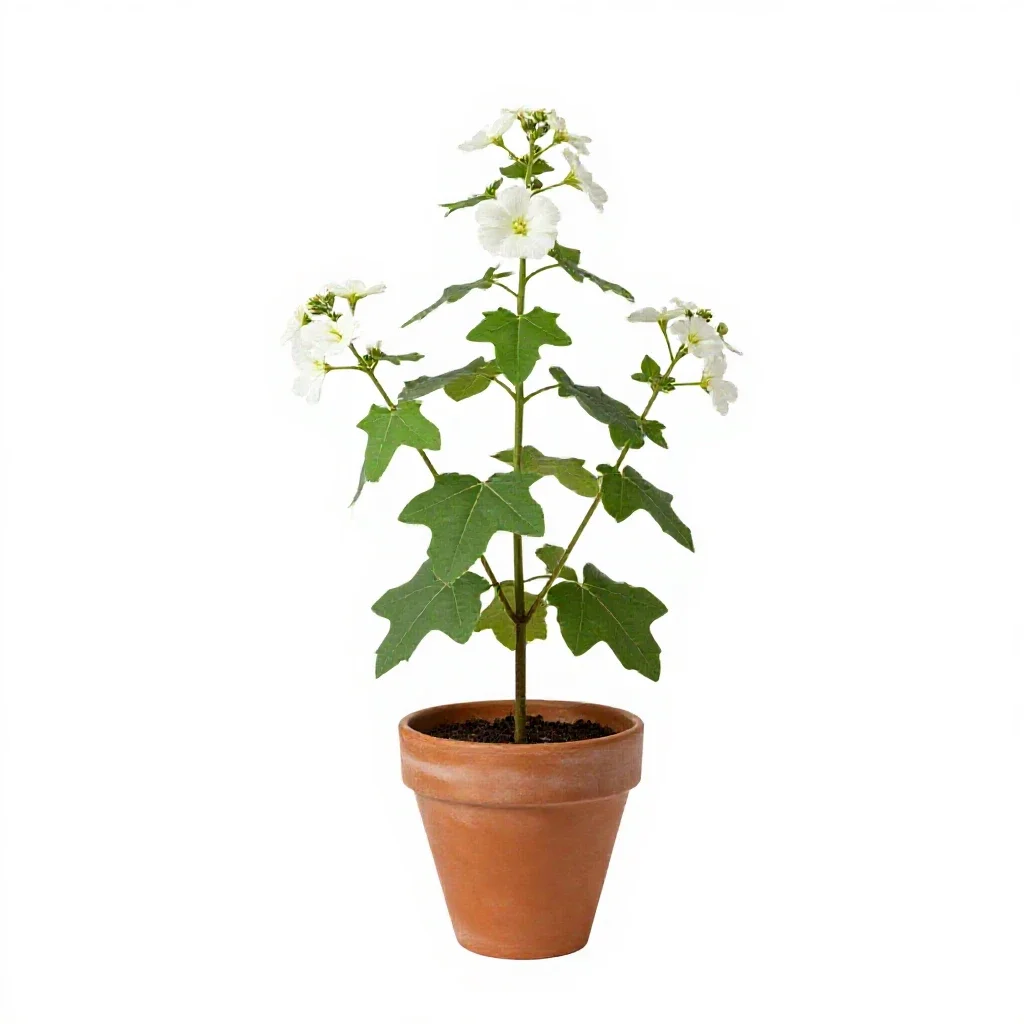 Tree mallow isolated on a white background