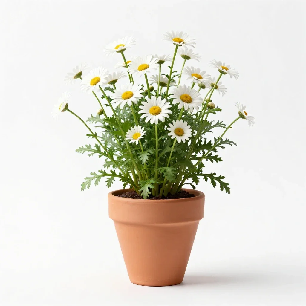 Turfing daisy isolated on a white background