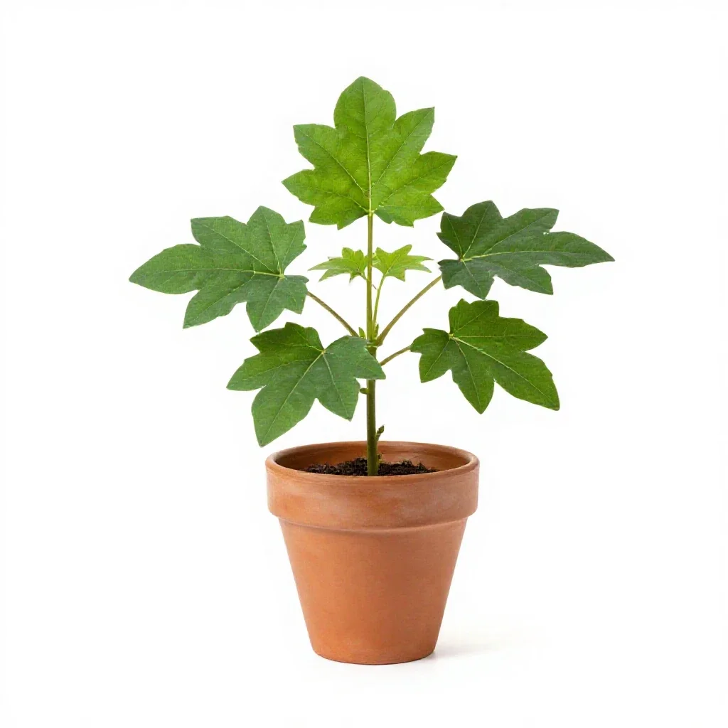 Velvetleaf isolated on a white background