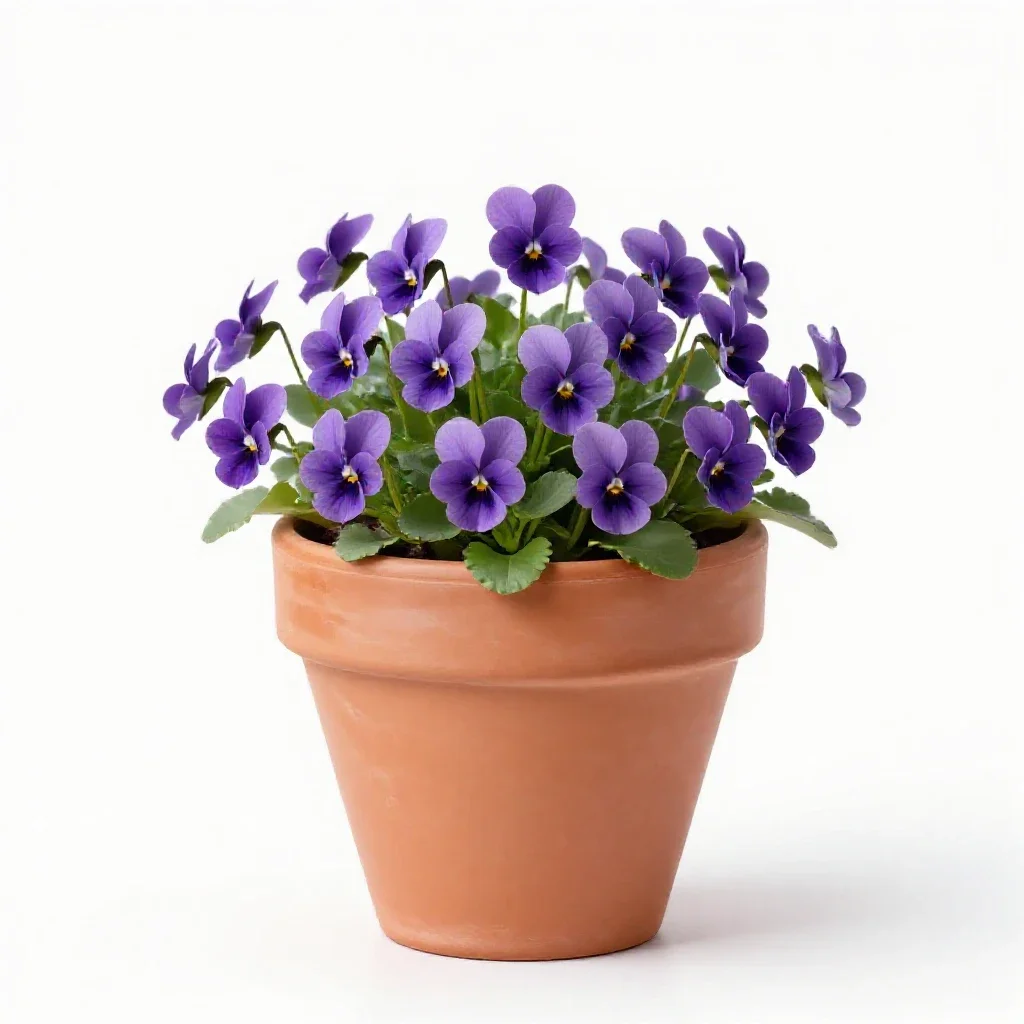 Violet isolated on a white background