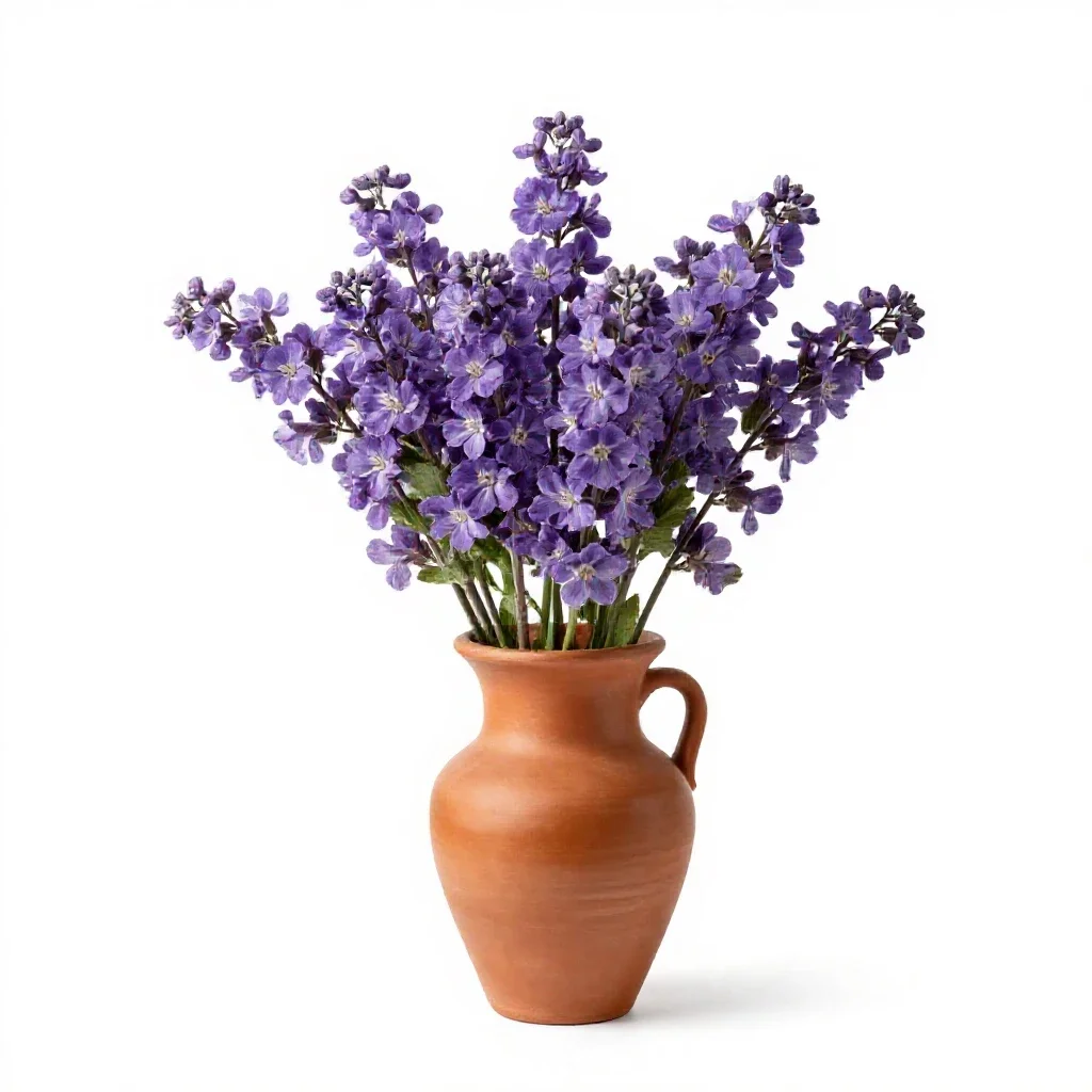 Water violet isolated on a white background