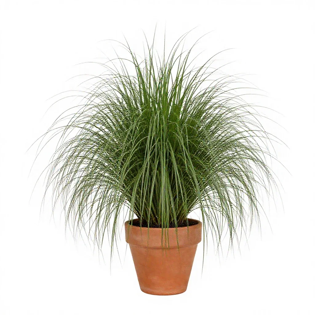 Weeping love grass isolated on a white background
