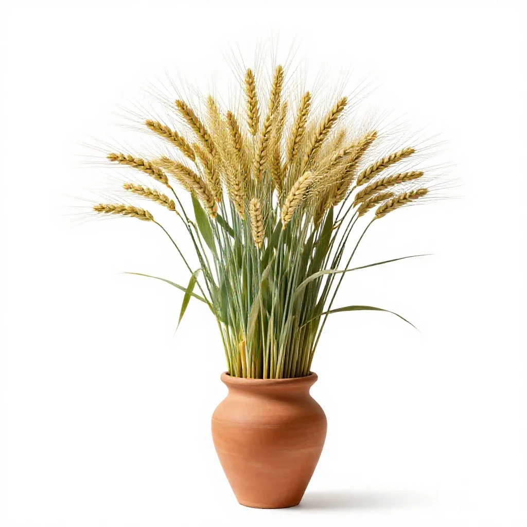 Western wheatgrass isolated on a white background