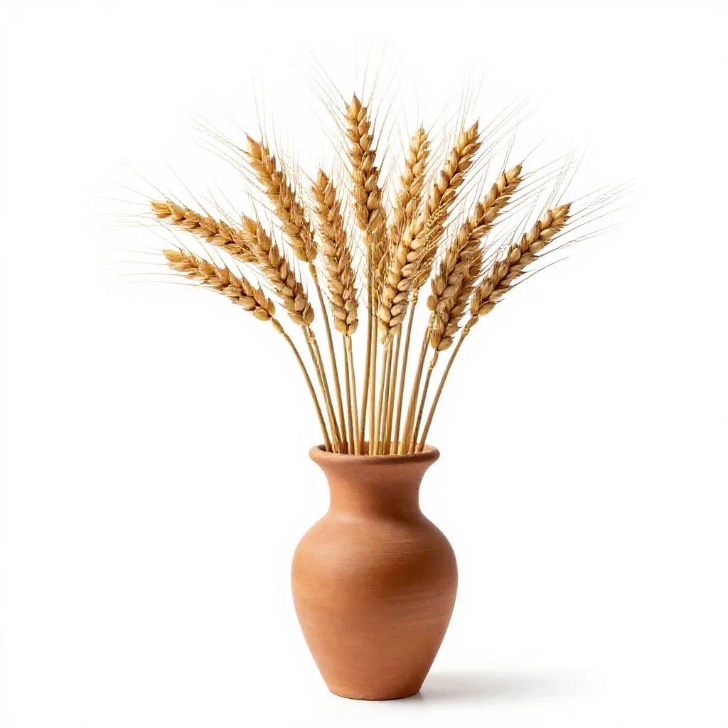 Wheat isolated on a white background
