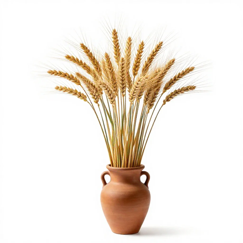 Wheatgrass isolated on a white background