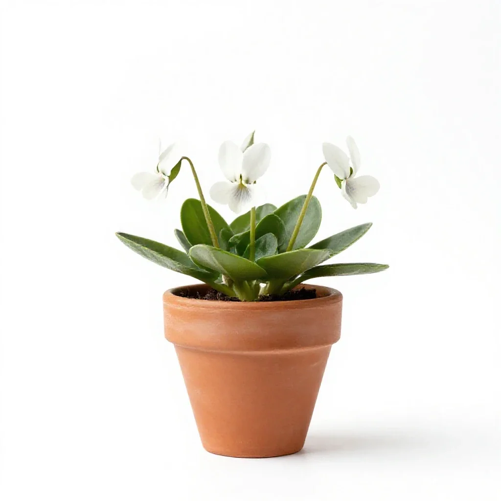 White dogtooth violet isolated on a white background