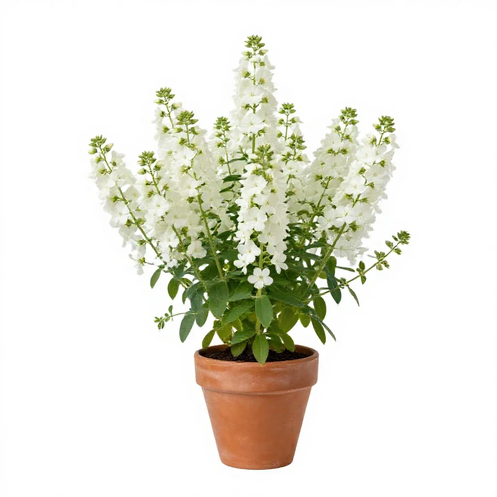 White false indigo isolated on a white background