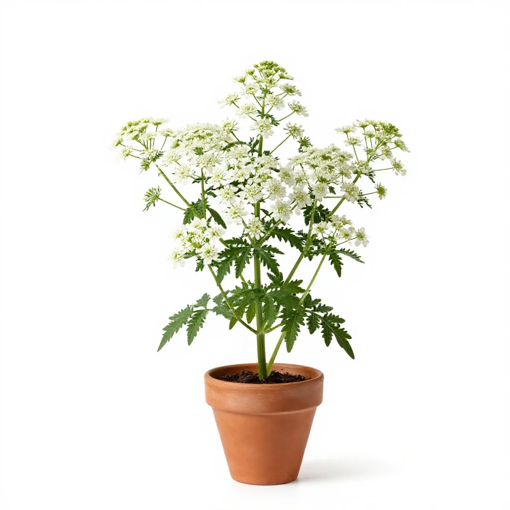 White snakeroot isolated on a white background