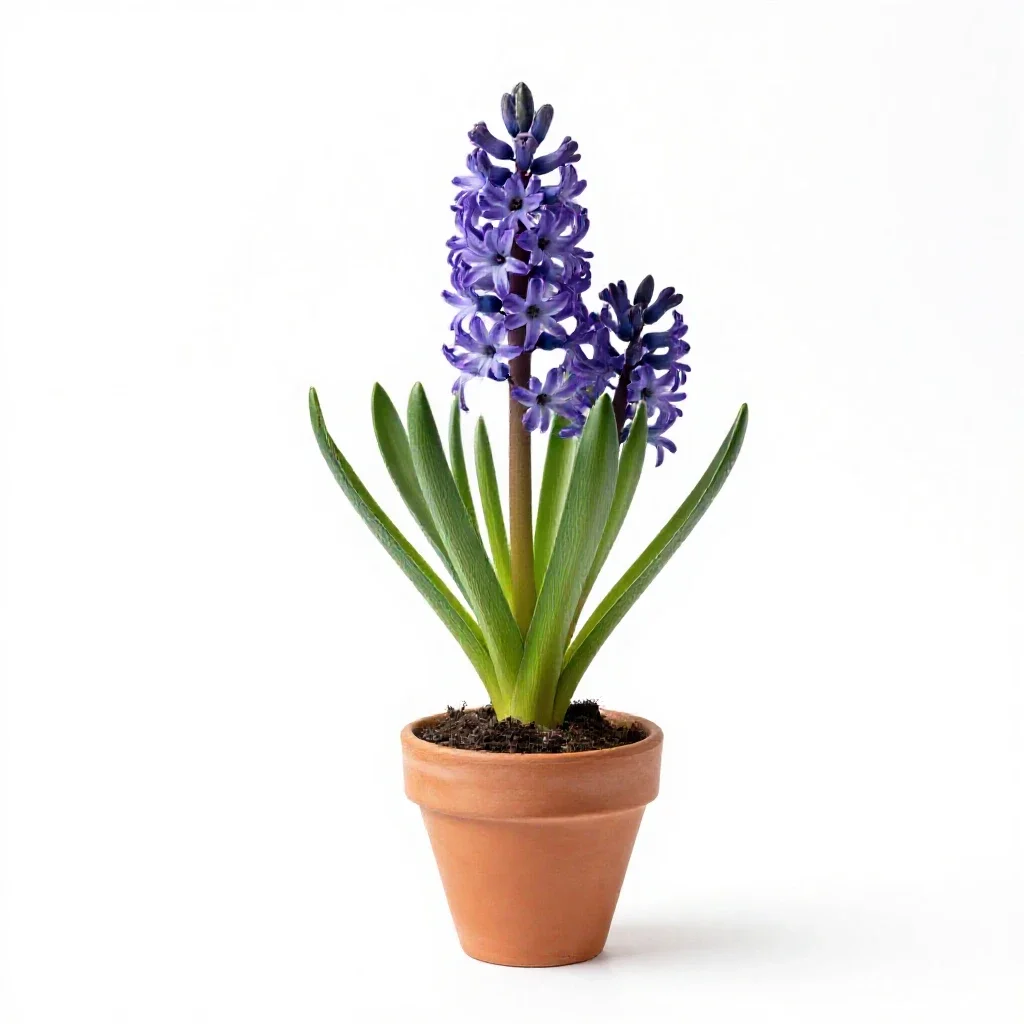 Wild hyacinth isolated on a white background