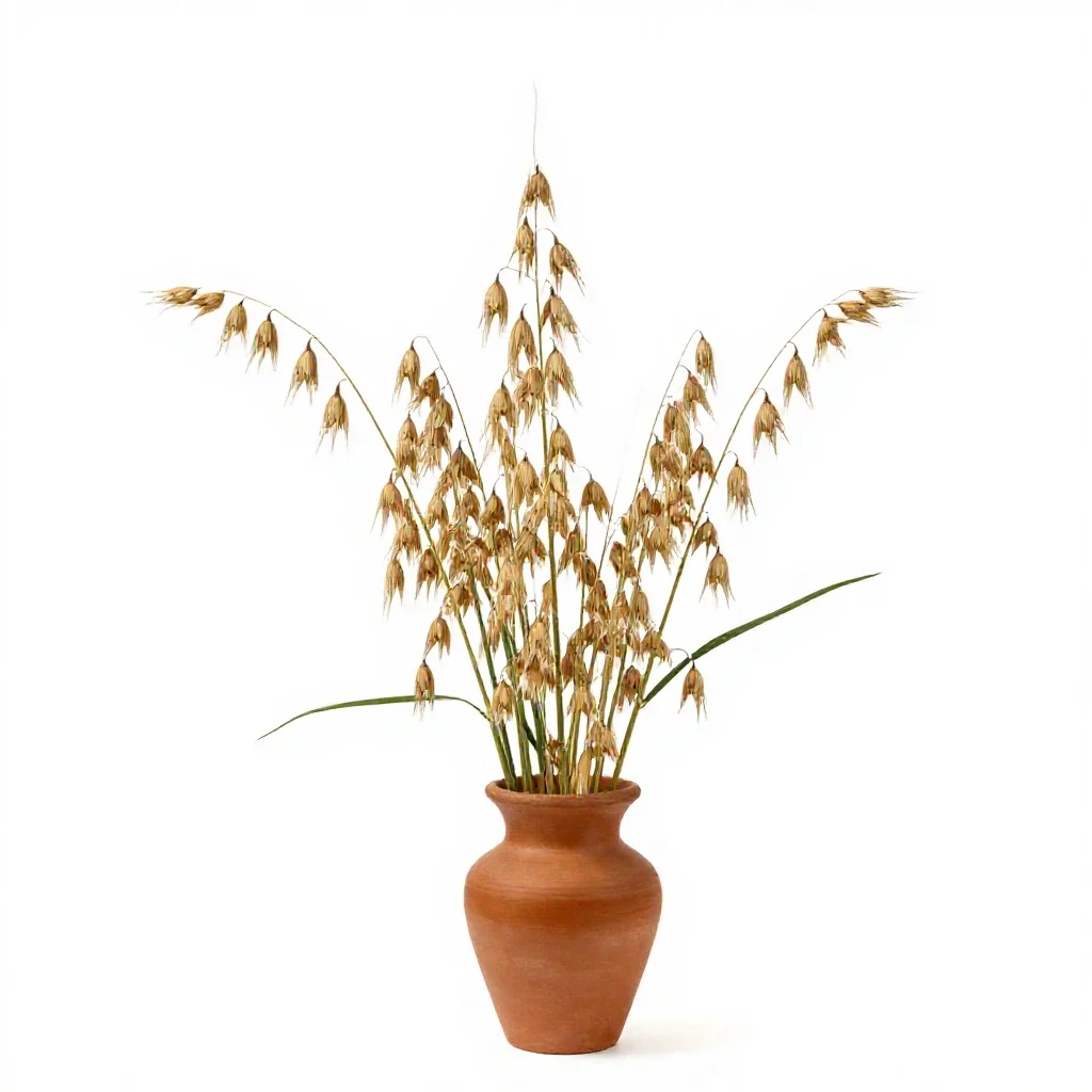 Wild oat isolated on a white background