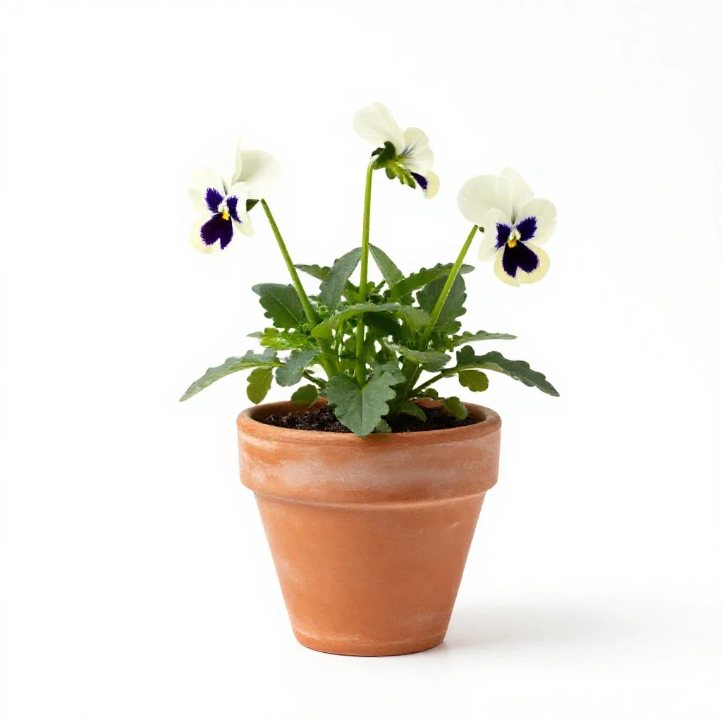Wild pansy isolated on a white background