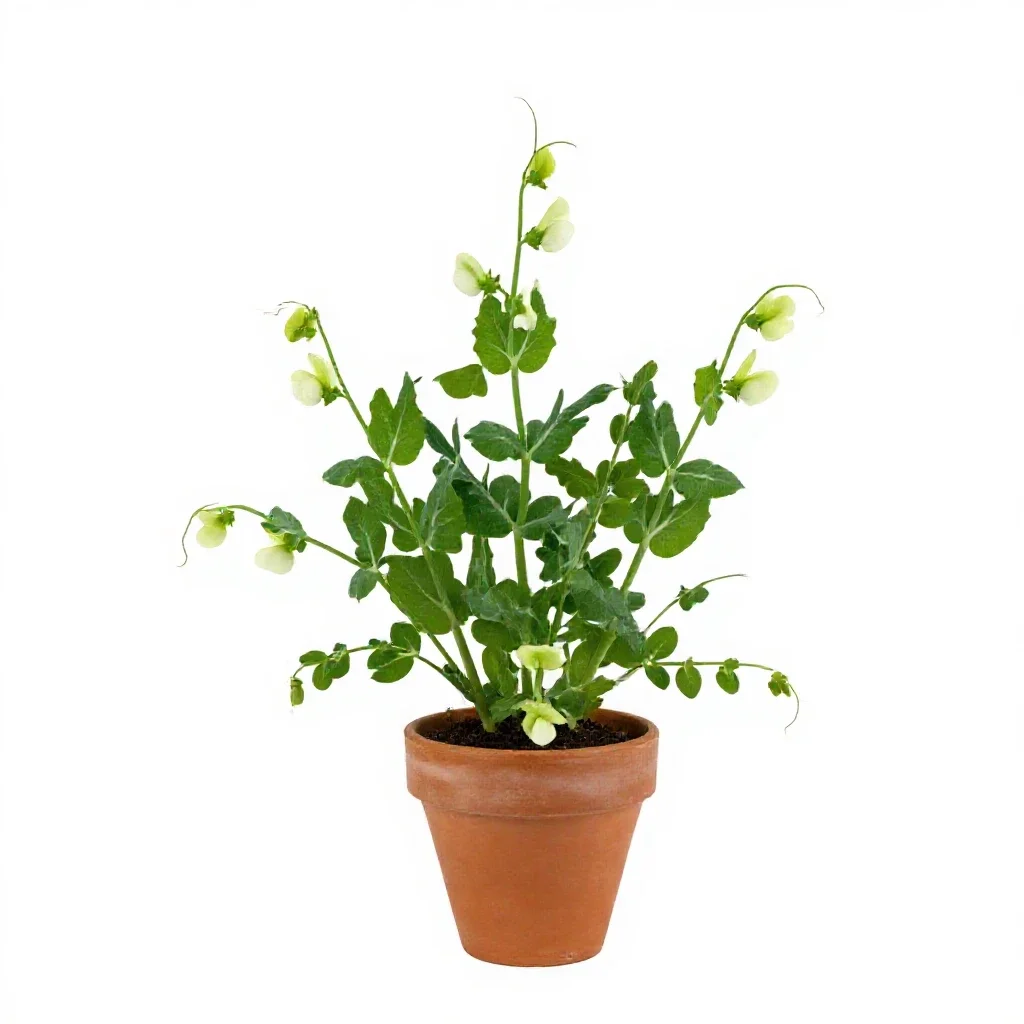 Wild pea isolated on a white background