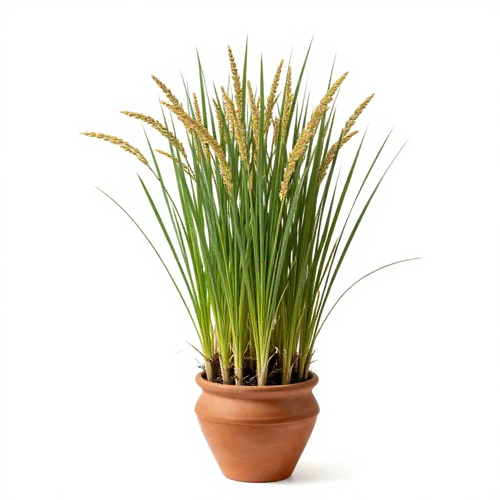 Wild rice isolated on a white background