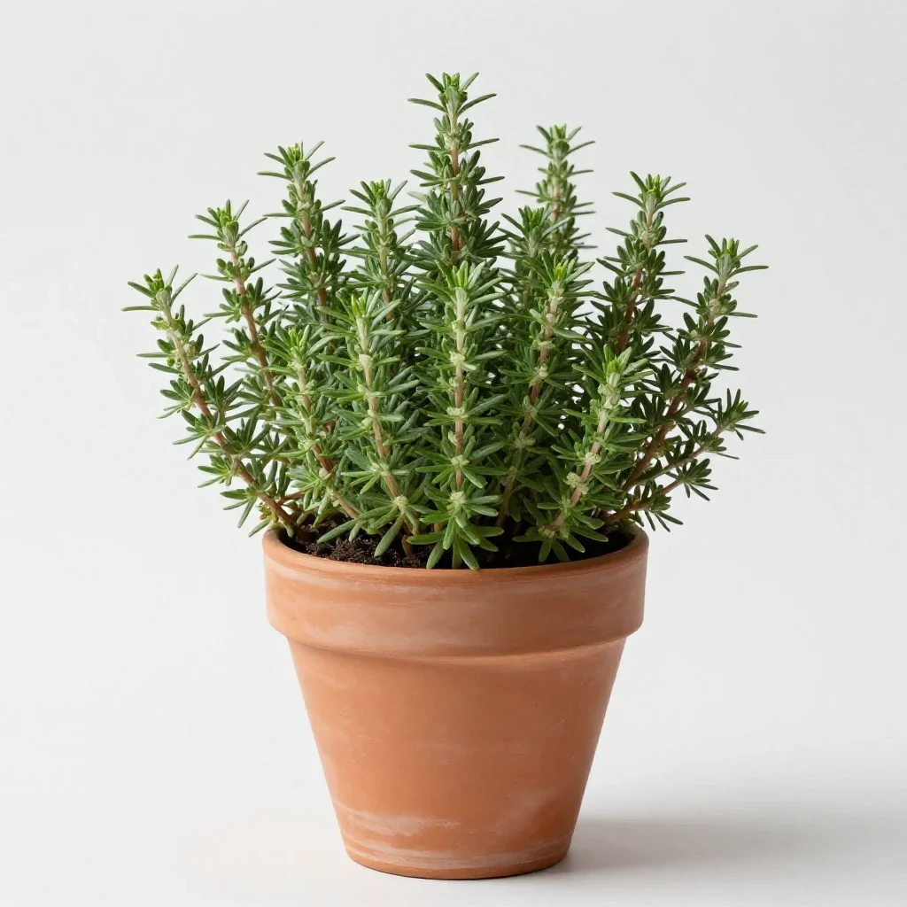 Wild rosemary isolated on a white background