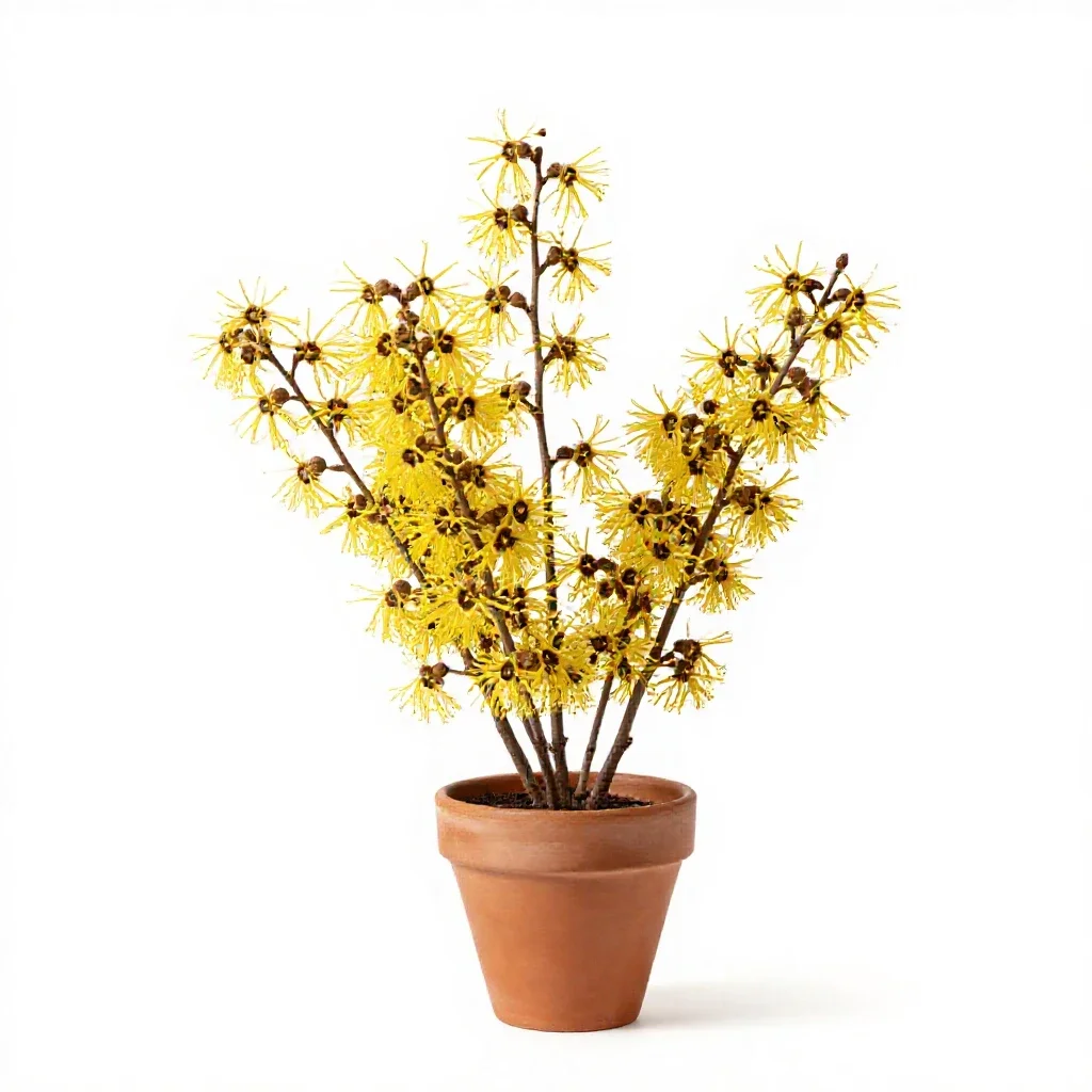 Witch hazel isolated on a white background
