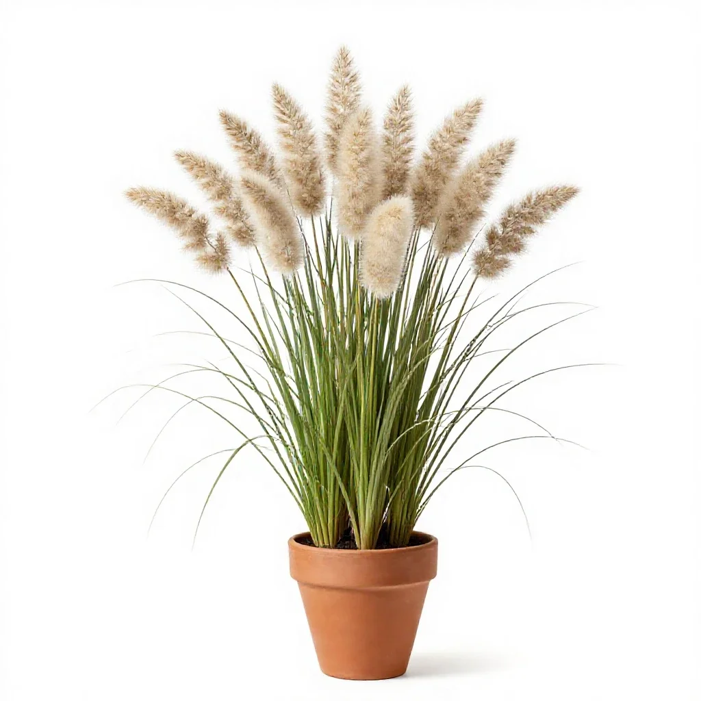 Wool grass isolated on a white background