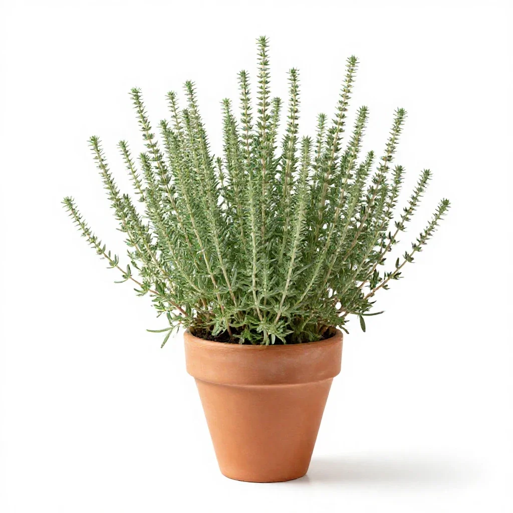 Wormwood sage isolated on a white background
