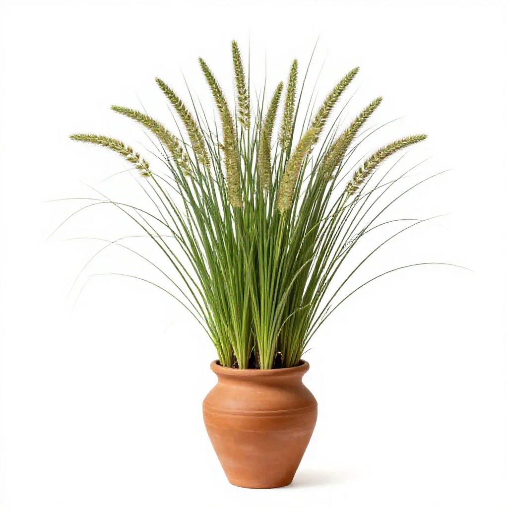 Yardgrass isolated on a white background