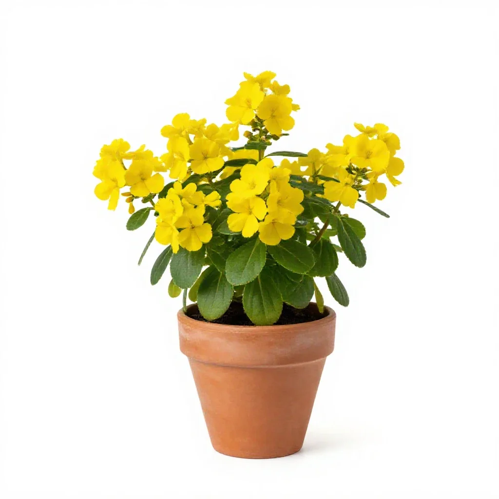 Yellow clintonia isolated on a white background