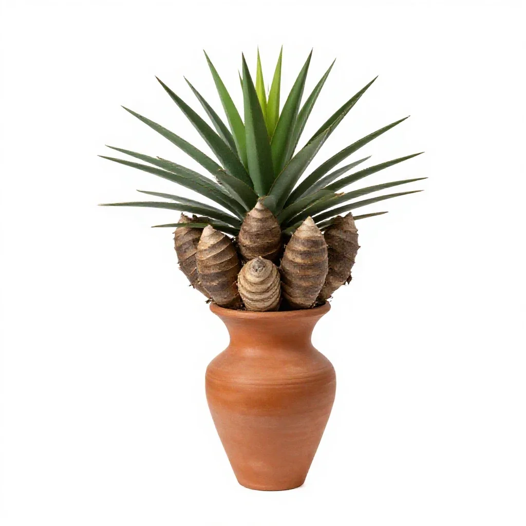 Yucca isolated on a white background