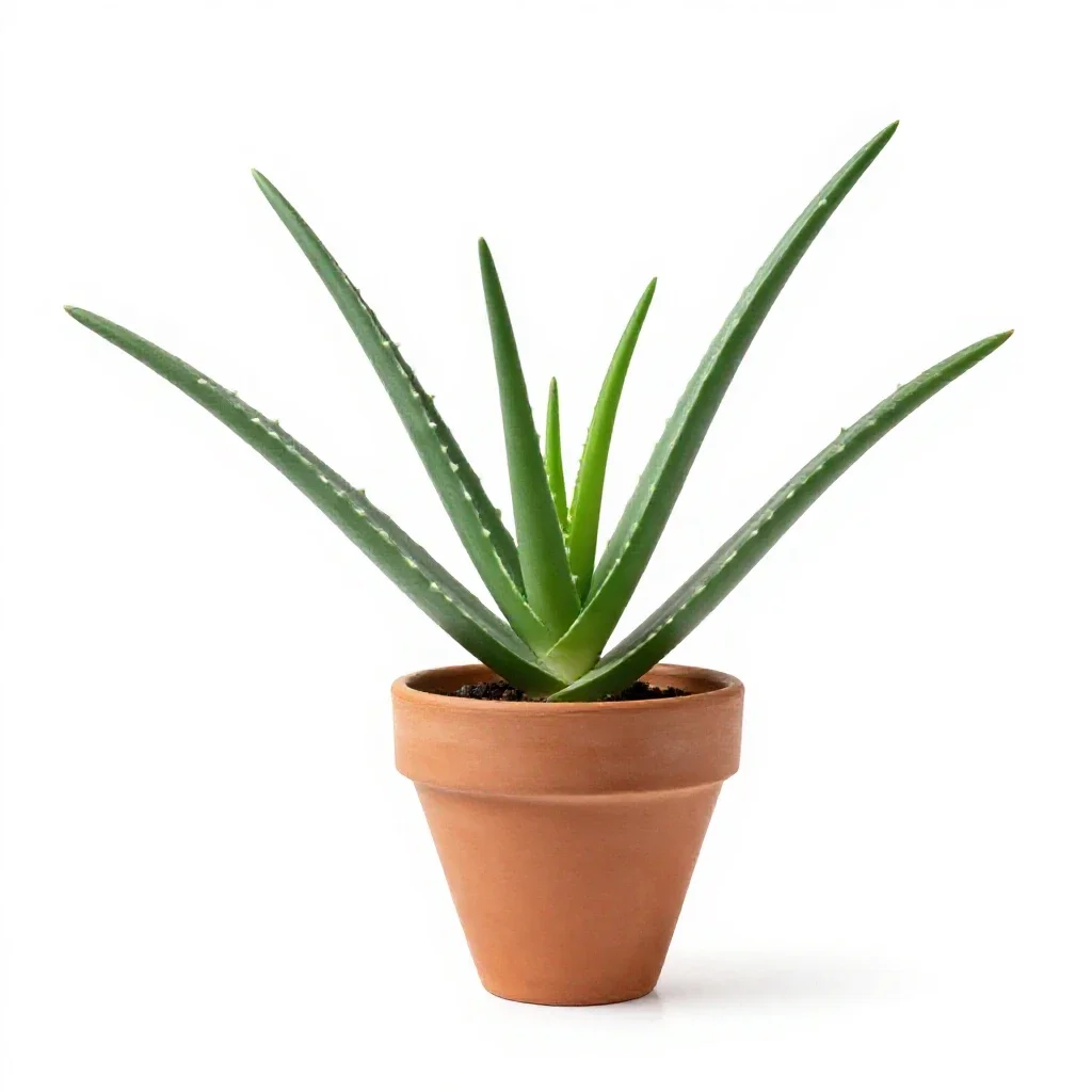 Aloe isolated on a white background