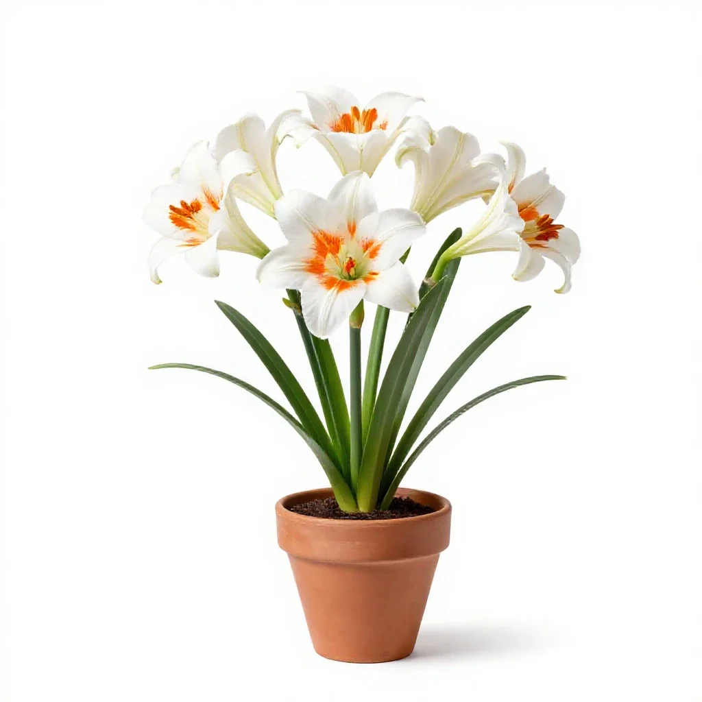 Avalanche lily isolated on a white background