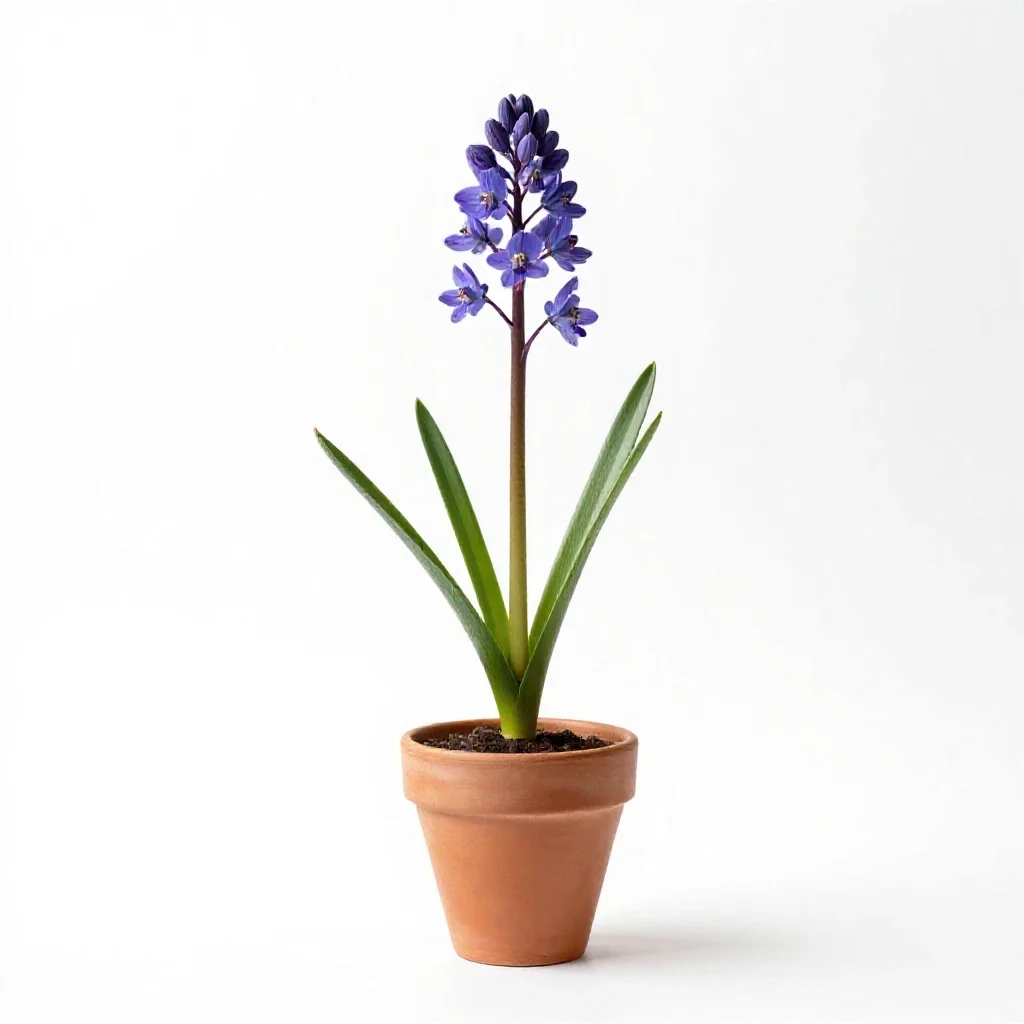 Elegant brodiaea isolated on a white background