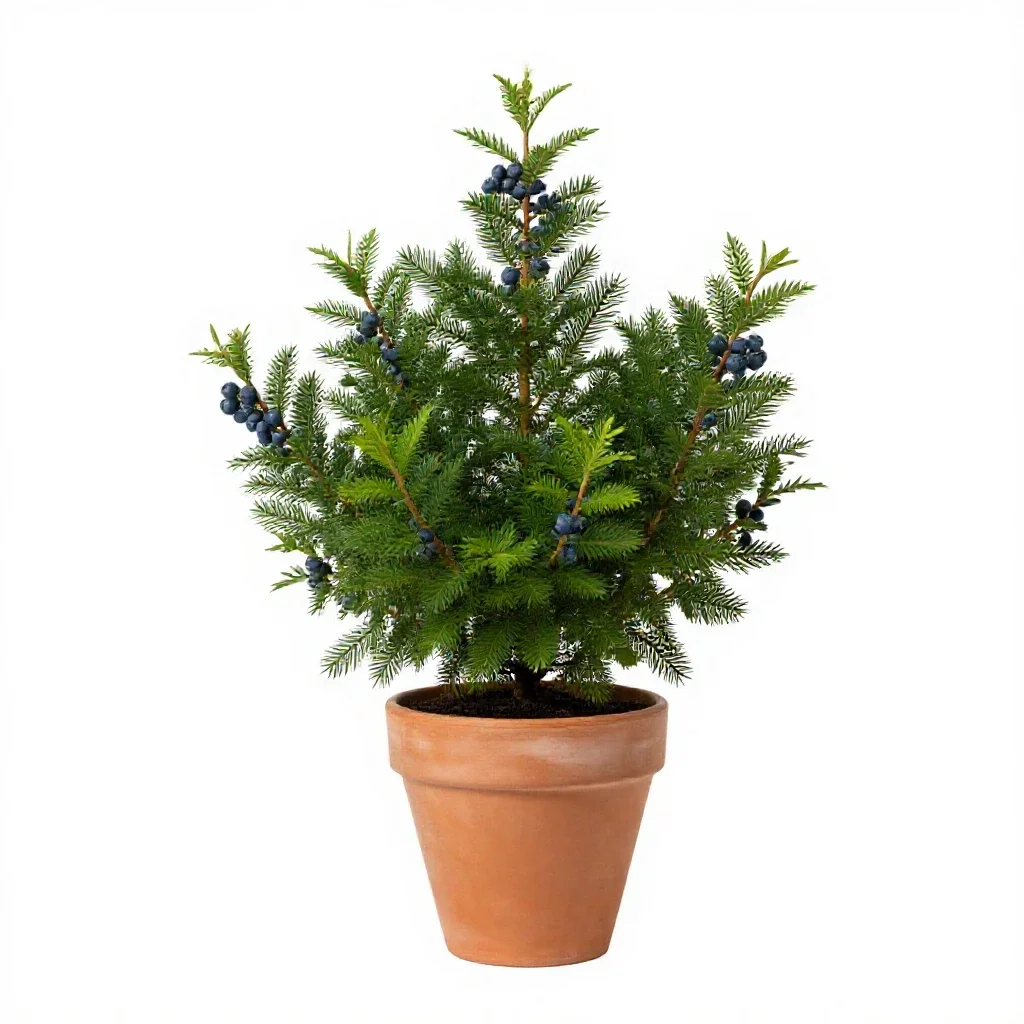 Evergreen blueberry isolated on a white background