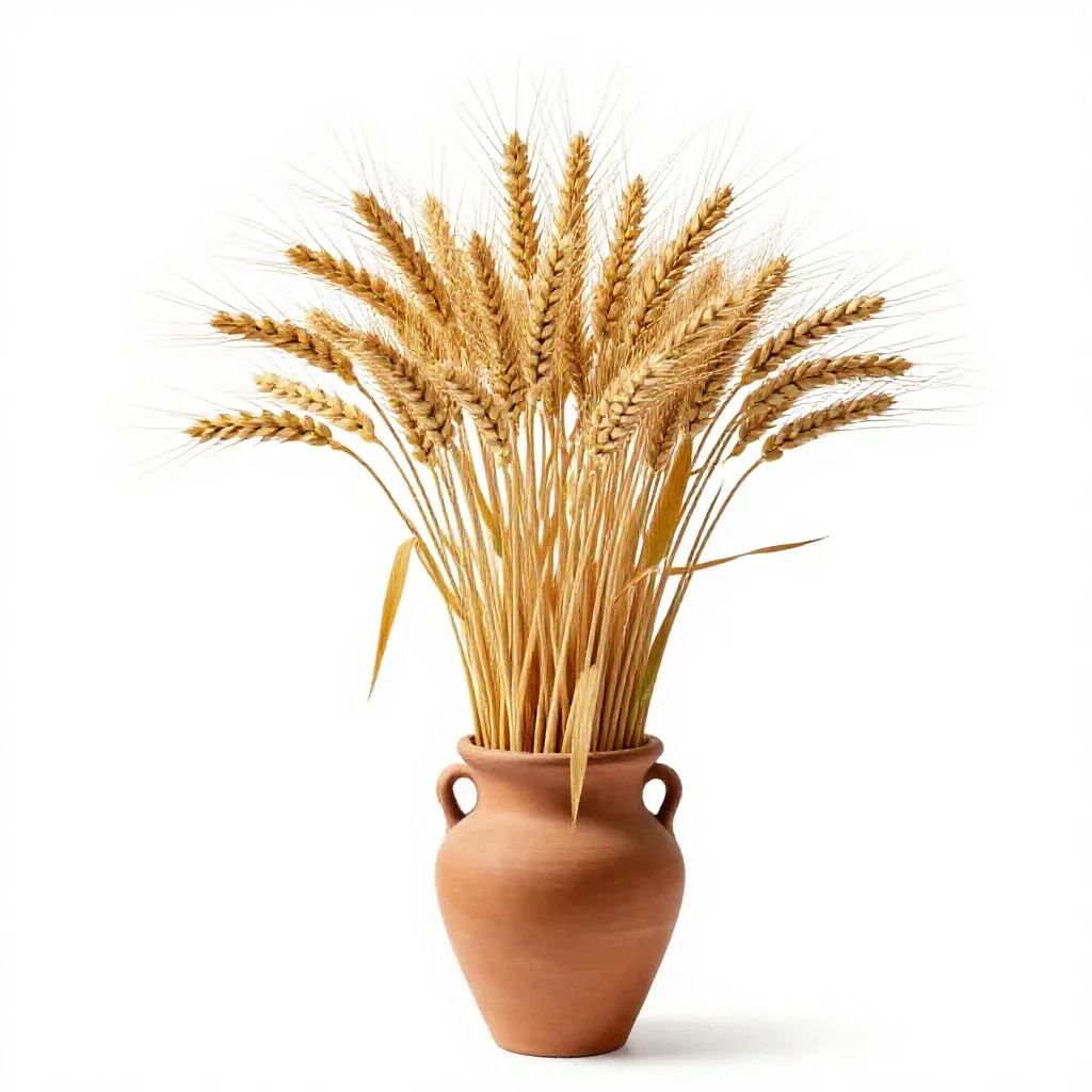 Intermediate wheatgrass isolated on a white background