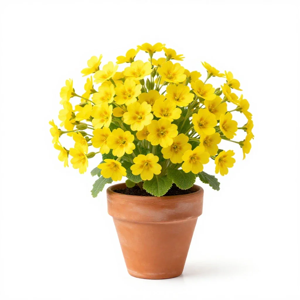 Oxlip isolated on a white background