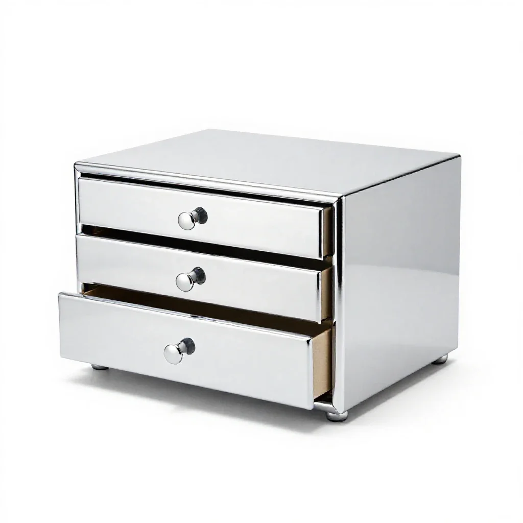 Card catalogue drawer isolated on a white background