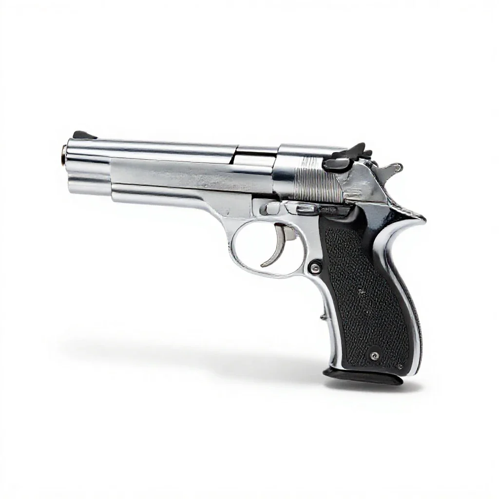 Duelling pistol case isolated on a white background