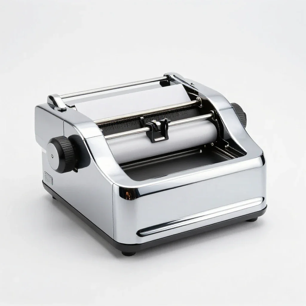 Printing press platen isolated on a white background