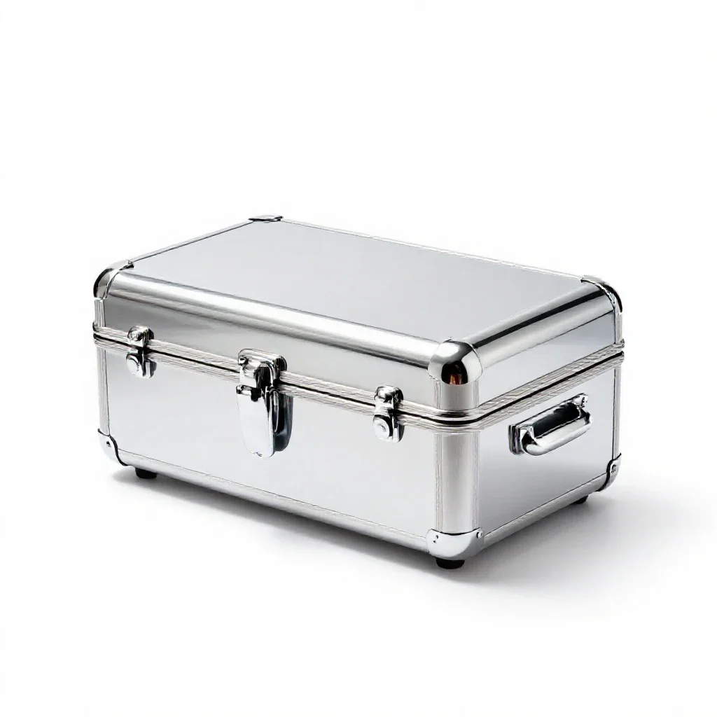 Travelling writing box isolated on a white background