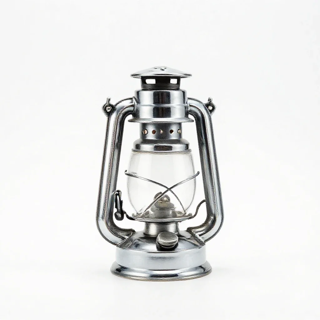 Oil lamp isolated on a white background