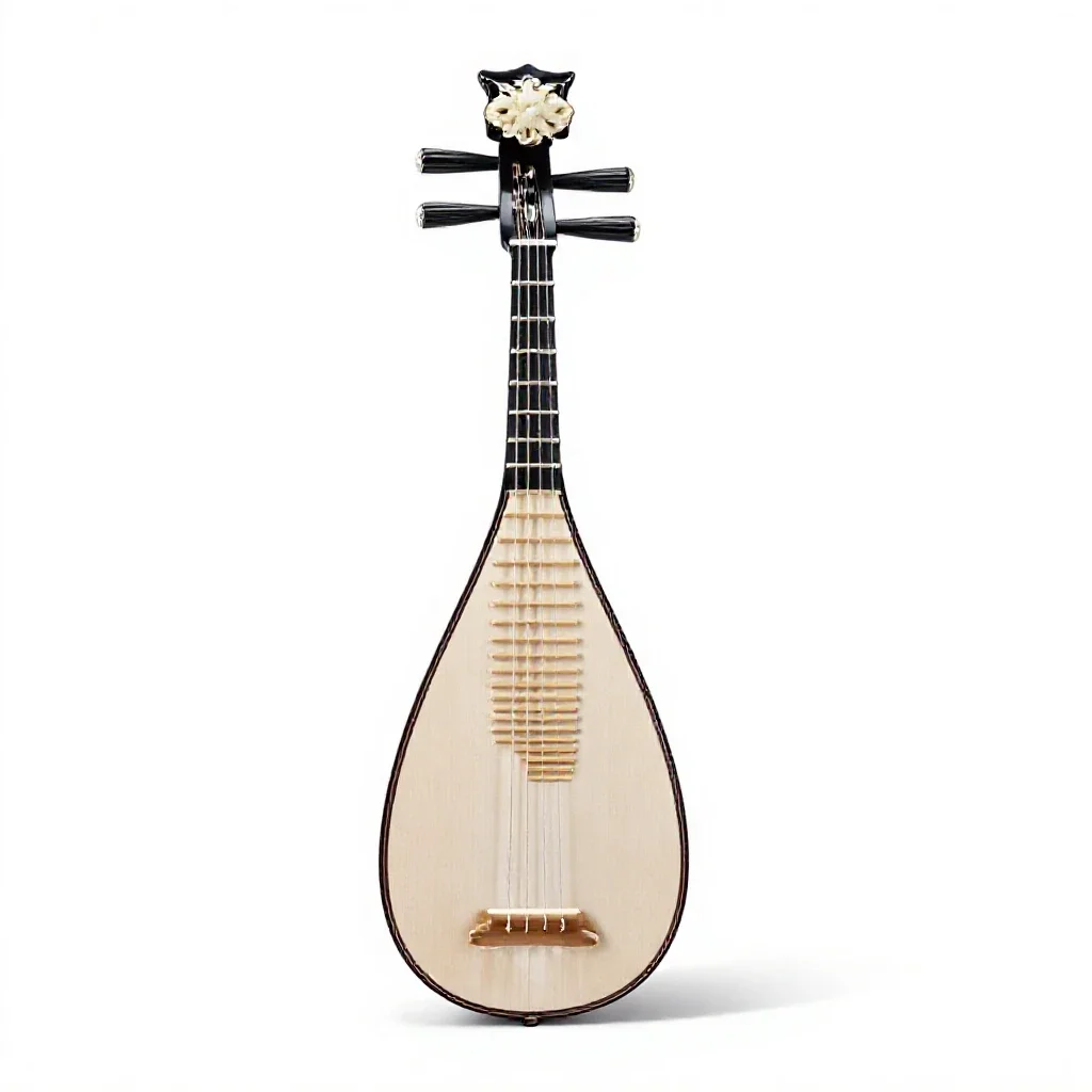 Bard's lute isolated on a white background